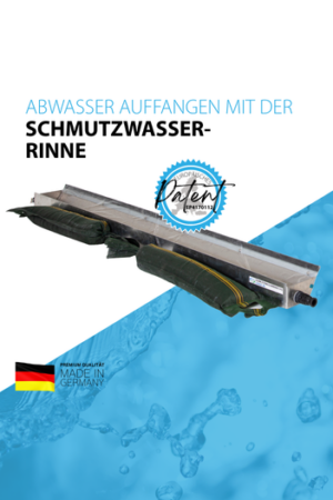 Schmutzwasserrinne SR2 zum Schmutzwasser auffangen an der Fassade