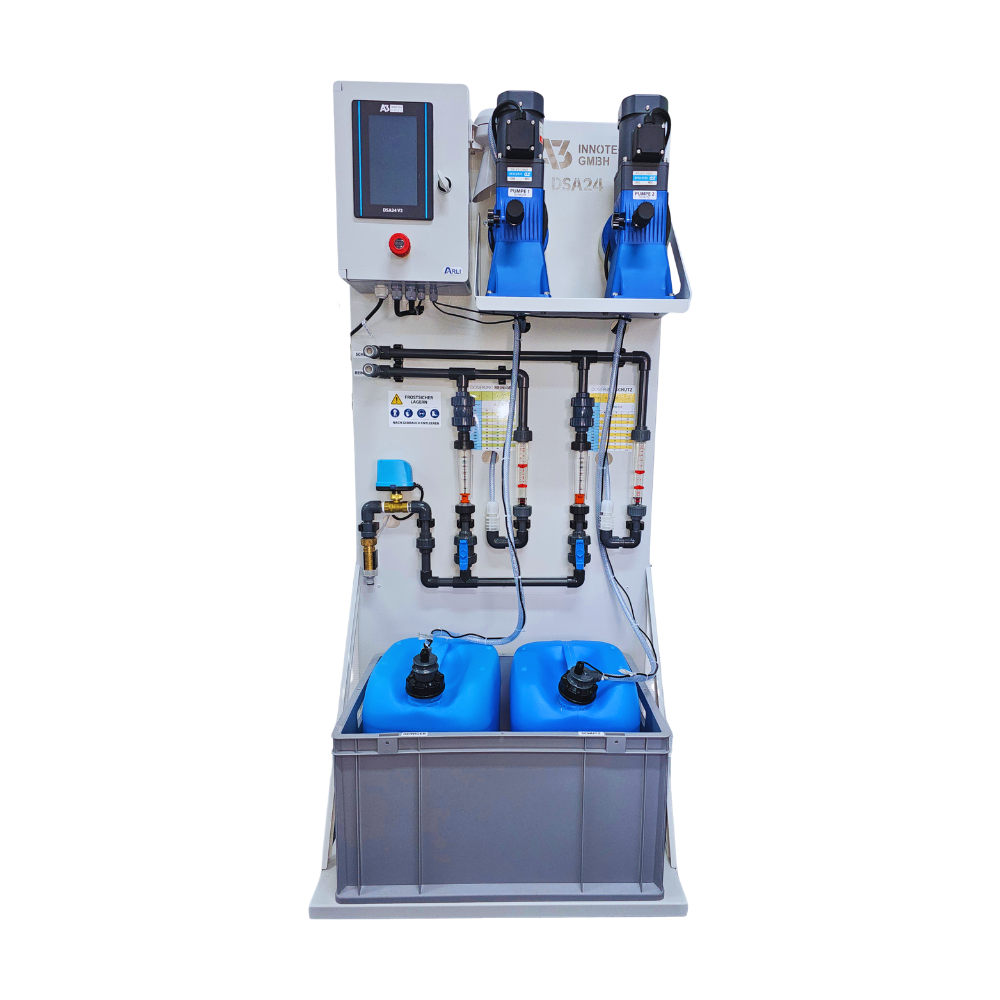 Dosieranlage zum Aufbringen von Reinigungs- und Schutzprodukten DSA24 V2