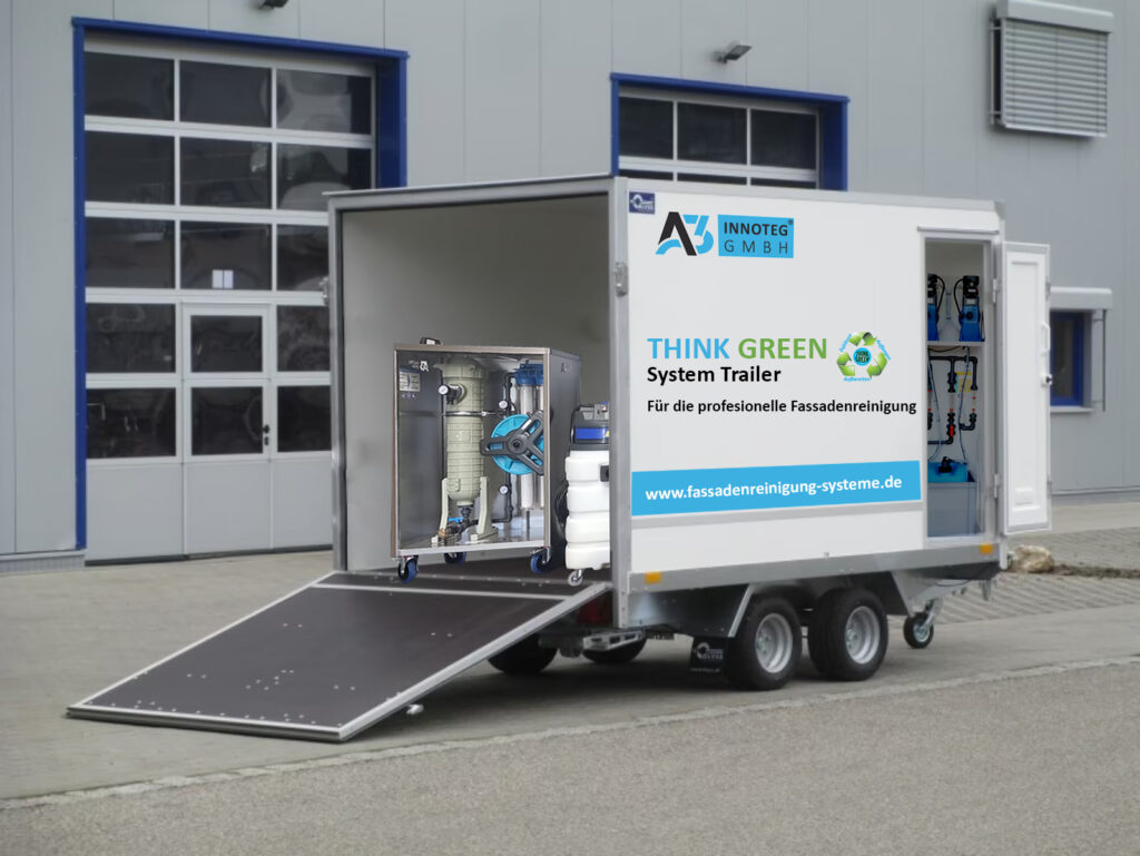 Fassadenreinigung Systeme - THINK GREEN System Trailer, mobile Fassadenreinigungssysteme