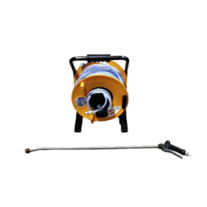 Schlauchtrommel mit Schlauch und Kurzhandlanze