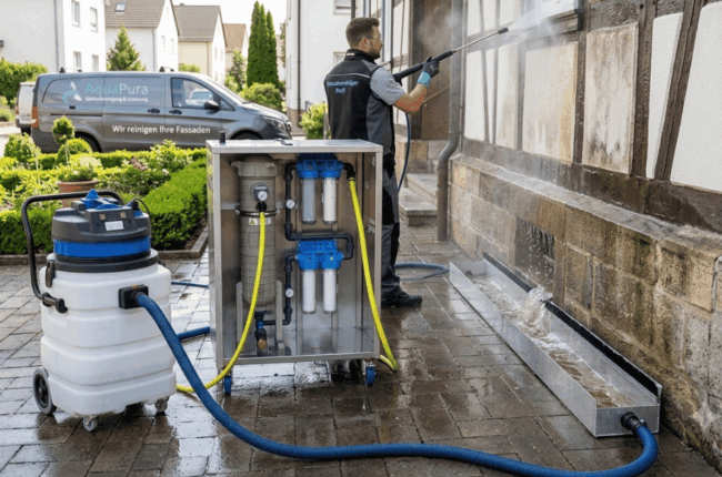 Mobile Schmutzwasseraufbereitungsanlage WaterCircle im Einsatz