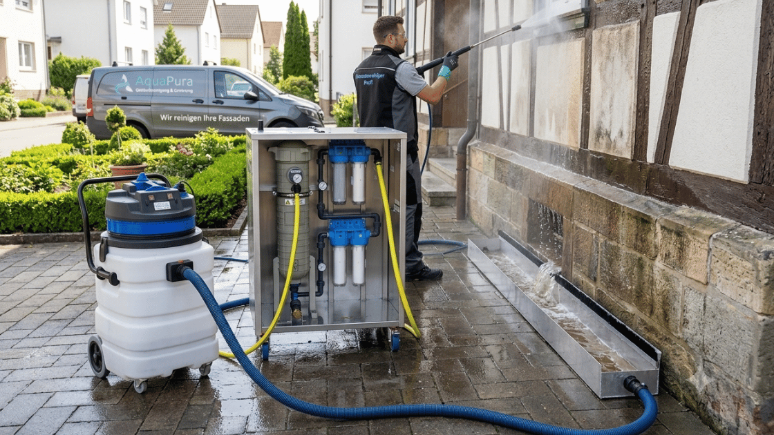 Mobile Schmutzwasseraufbereitungsanlage WaterCircle im Einsatz